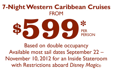 Disney Cruise Line Western Caribbean Cruises from $599