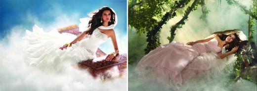 Jasmine and Sleeping Beauty 2012 Disney Bridal/Wedding Gown Collection