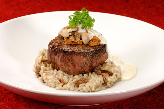 The buttery filet mignon at Le Cellier Steakhouse