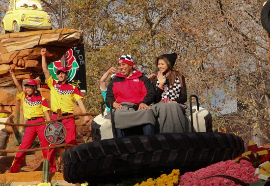 On board the float was Disney Channel “Shake It Up” star, Zendaya and DJ Ernie D from Radio Disney