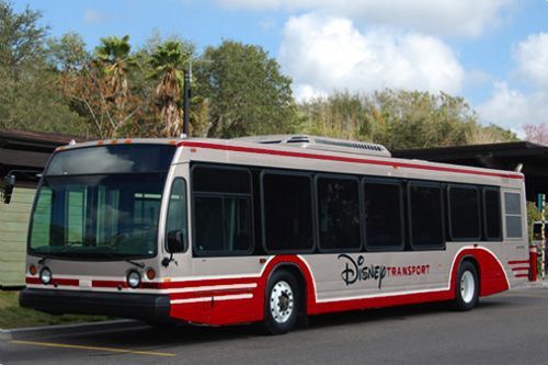 Have you already heard the stories (and seen the pictures) of Disney's new paint scheme for the WDW resort buses?  It is a 'red and silver' style that has been applied to two buses already, according to our bus driver.