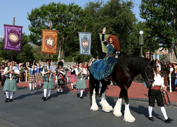 Merida, the heroine from the Disney●Pixar film, “Brave,” was officially welcomed into Disney royalty earlier today in a ceremony held at Cinderella Castle at Magic Kingdom Park.