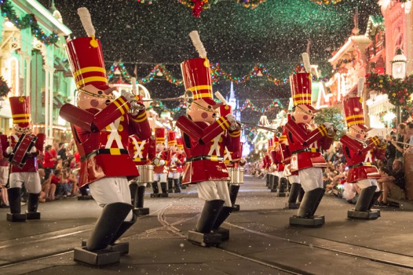 Toy Soldiers Play Down Main Street USA