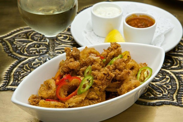 Fried Calamari at Spice Road Table