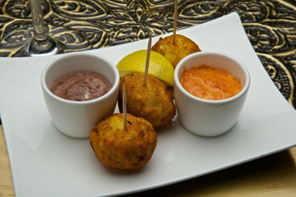 Salted Cod Croquettes at Spice Road Table