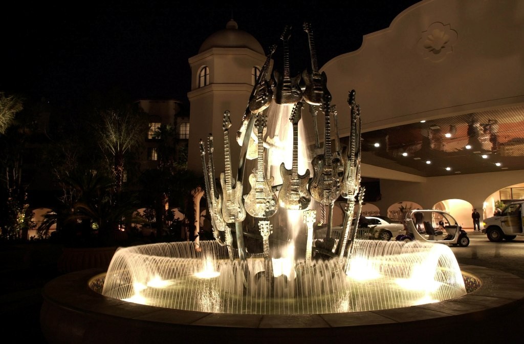 Hard Rock Hotel Guitar Fountain - LR