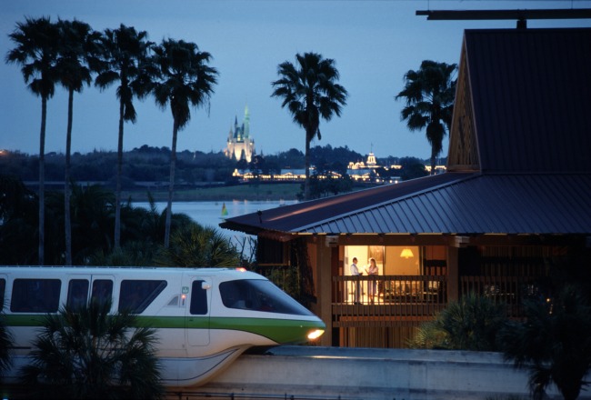 Monorail at Disney's Polynesian Village Resort