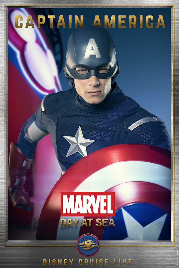 Meet the Super Heroes of Marvel Day at Sea: Captain America