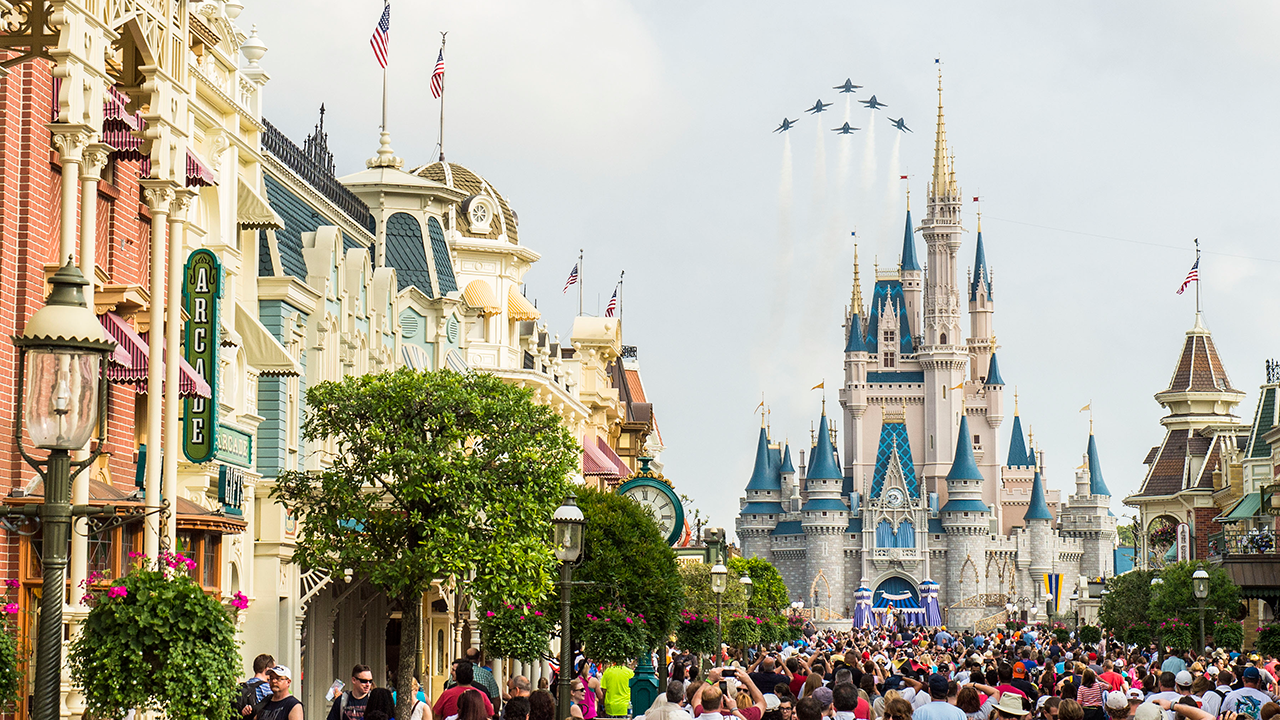 U.S. Navy Blue Angels to Fly Over Magic Kingdom Park at Walt Disney World Resort